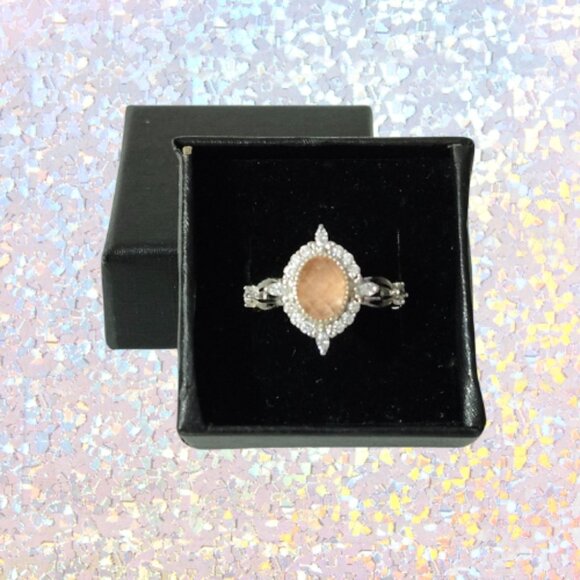 BP Genuine Carmelian Quartz Ring - Rose Gold Plating (Size 7) - Picture 5 of 7